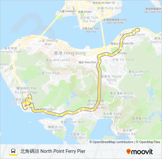 38 Bus Line Map