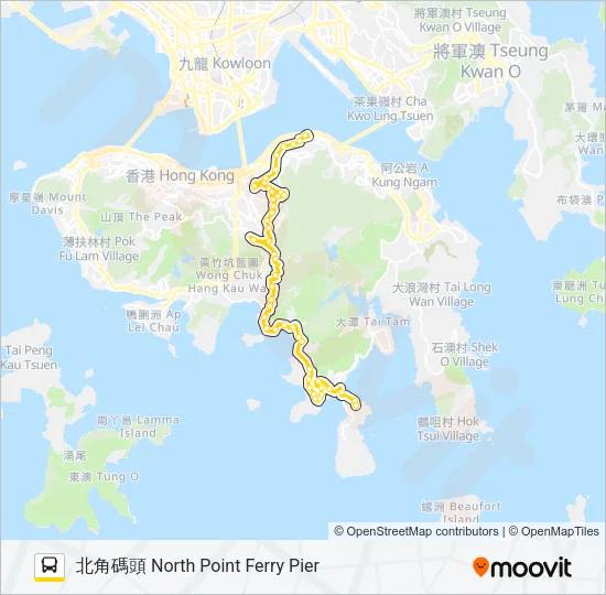 巴士63的線路圖