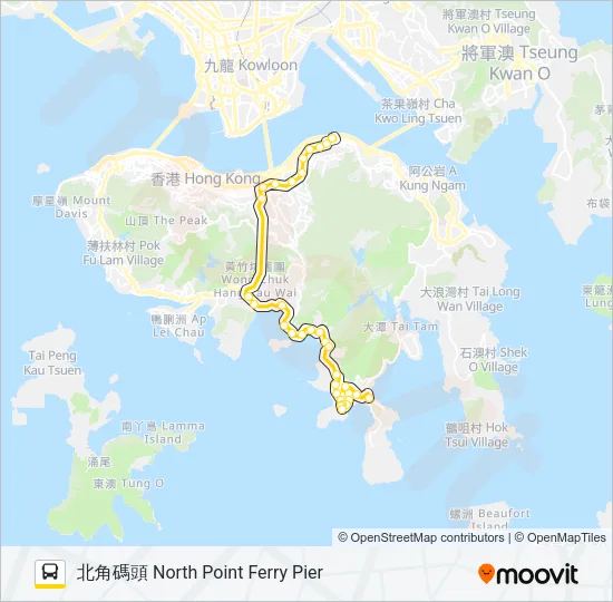 65 Bus Line Map