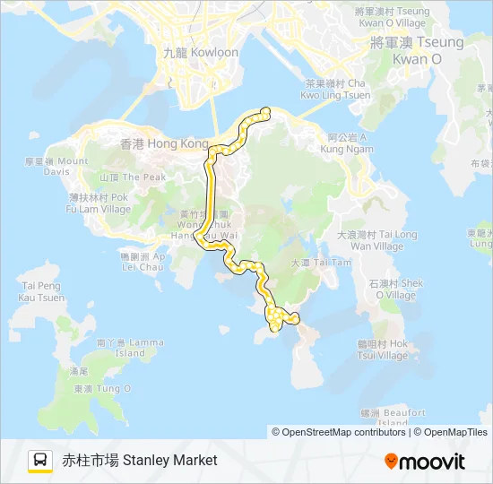 65 Bus Line Map