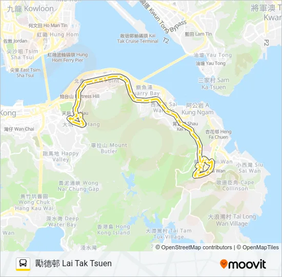 81 Bus Line Map