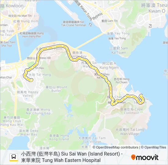 8H Bus Line Map
