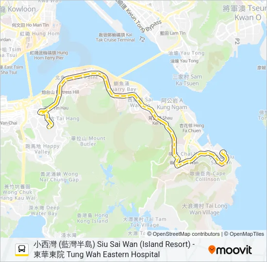 8H Bus Line Map