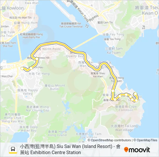 8P Bus Line Map