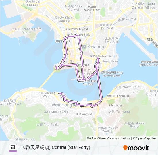 H2 Bus Line Map