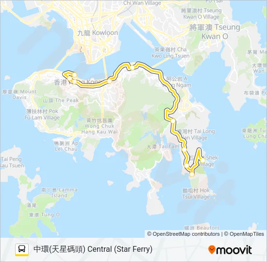 X9 Bus Line Map
