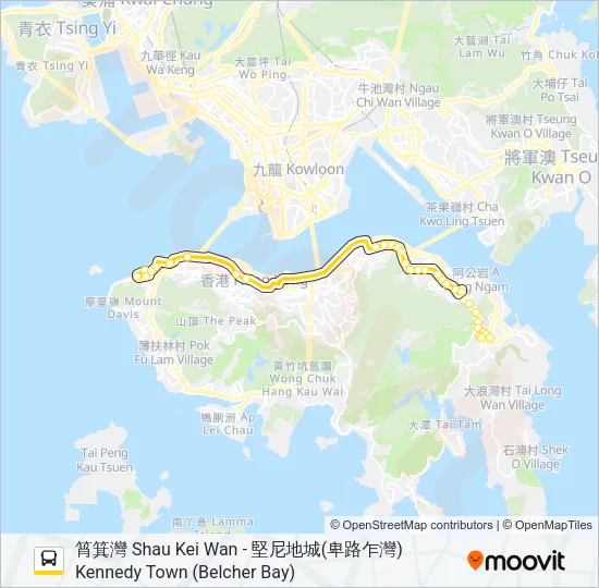 18X Bus Line Map