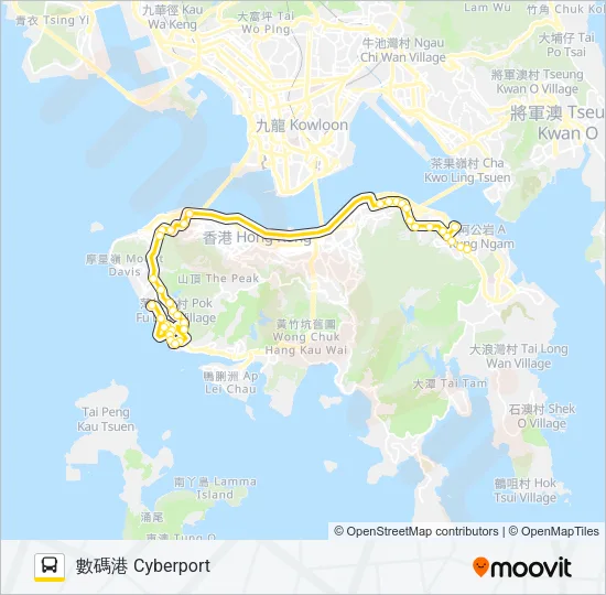 33X Bus Line Map
