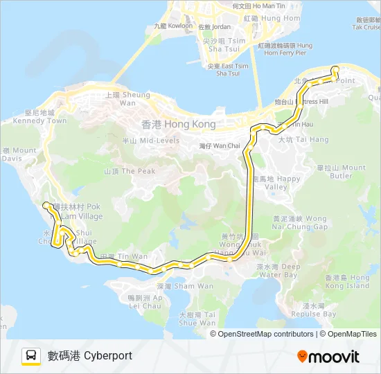 42C Bus Line Map