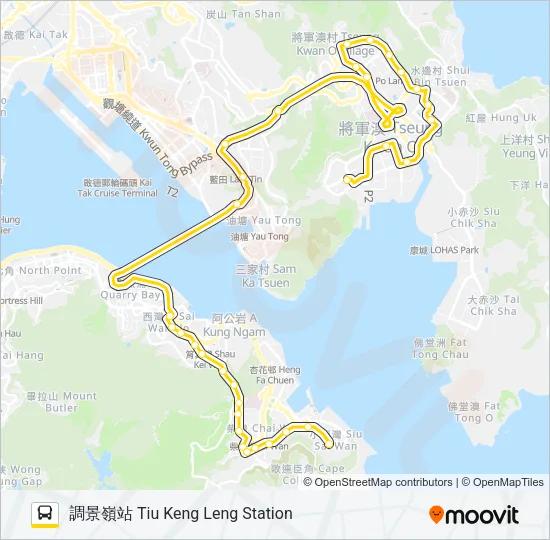 694 Bus Line Map