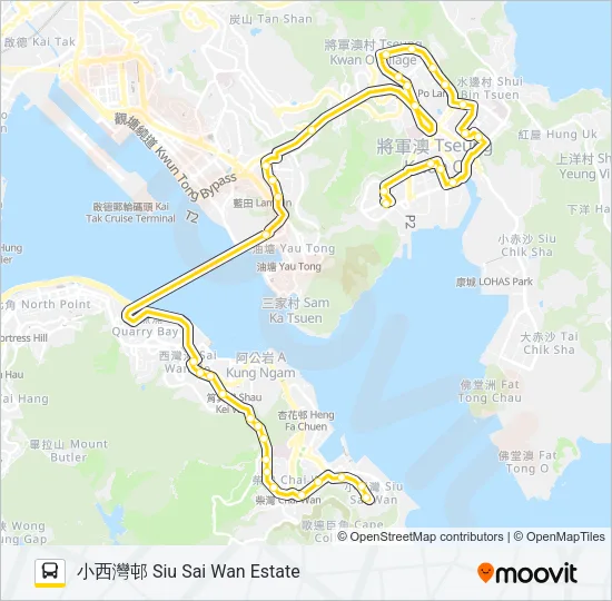 694 Bus Line Map