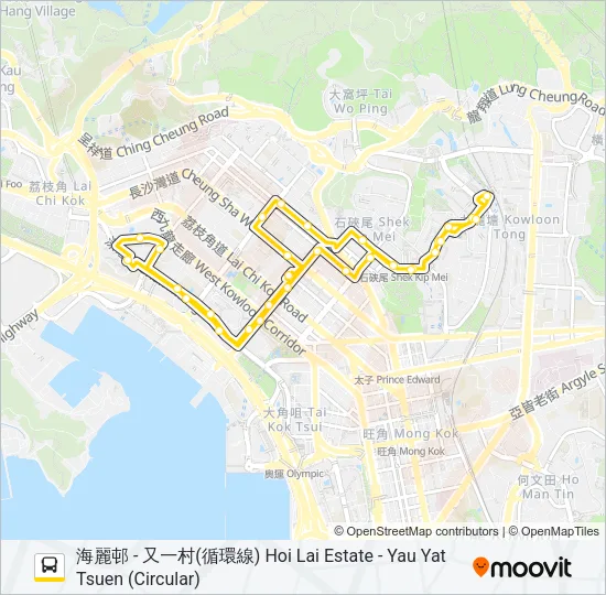 702 Bus Line Map