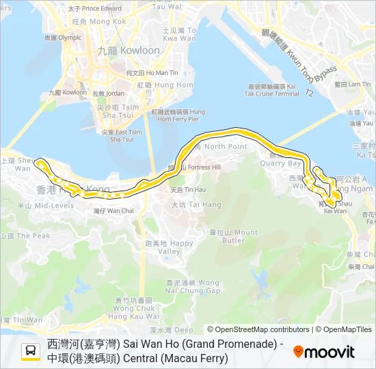 720 Bus Line Map