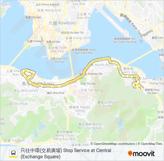 722 Bus Line Map
