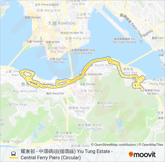 722 Bus Line Map