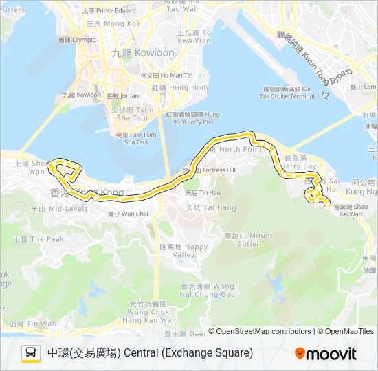 722 Bus Line Map