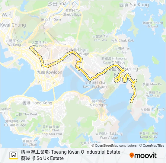 793 Bus Line Map