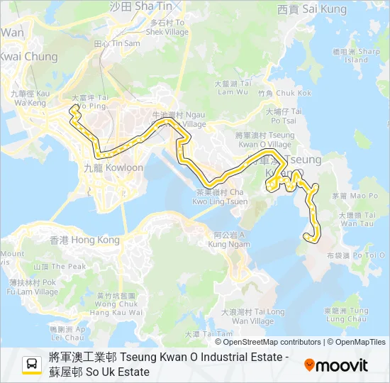 793 Bus Line Map