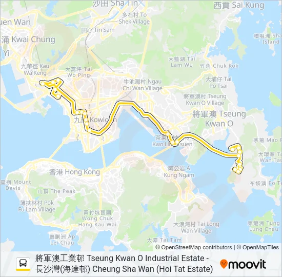 795 Bus Line Map
