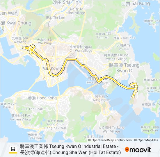 巴士795的線路圖