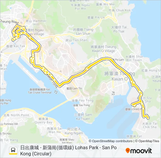 797 Bus Line Map