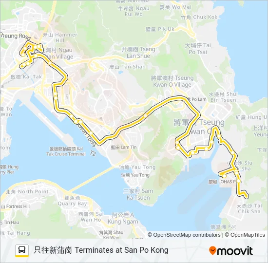 797 Bus Line Map