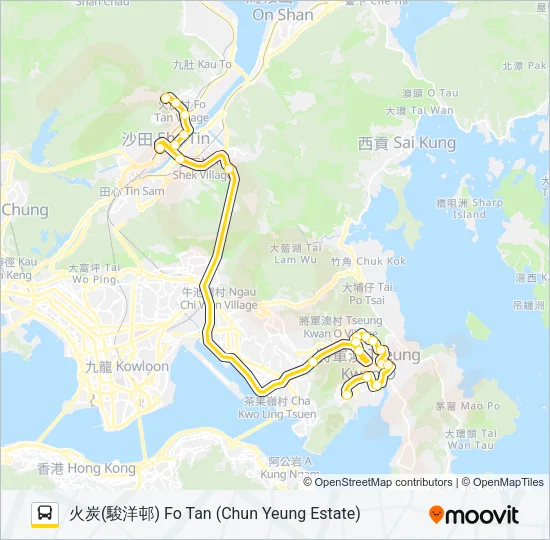 798 Bus Line Map