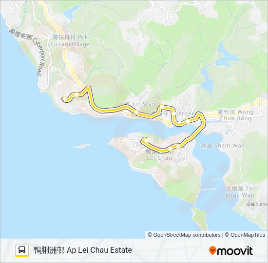 91A Bus Line Map