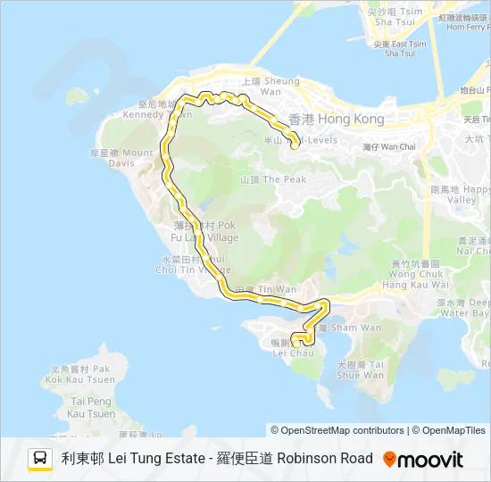 93A Bus Line Map