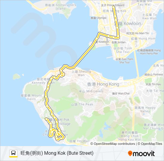 巴士970的線路圖
