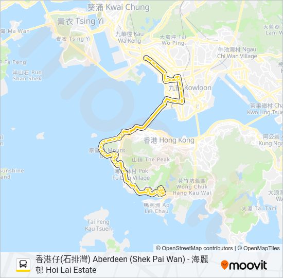 巴士971的線路圖