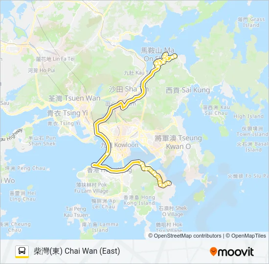 988 Bus Line Map