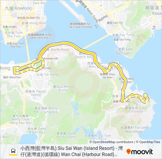 N8P Bus Line Map