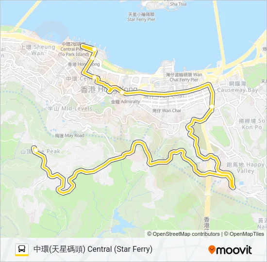 X15 Bus Line Map