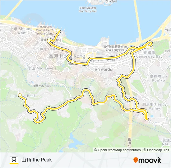 X15 Bus Line Map