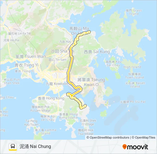 682A Bus Line Map