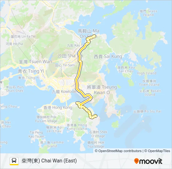 682P Bus Line Map
