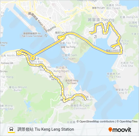 694S Bus Line Map
