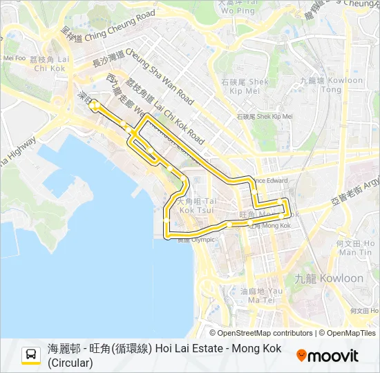 701S Bus Line Map