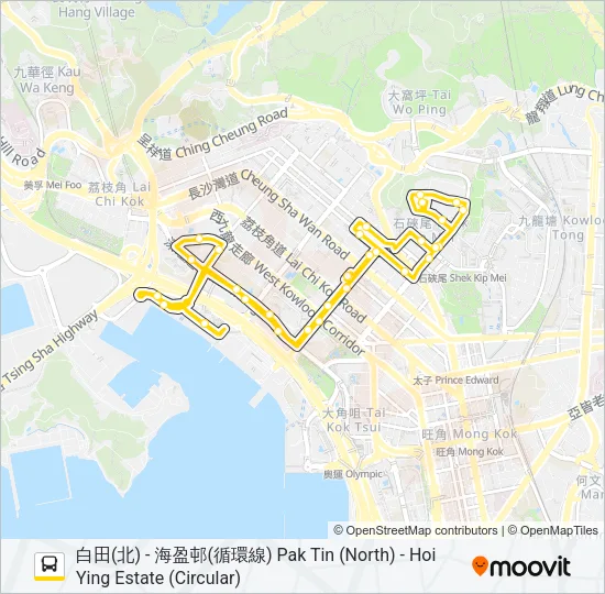 702B Bus Line Map