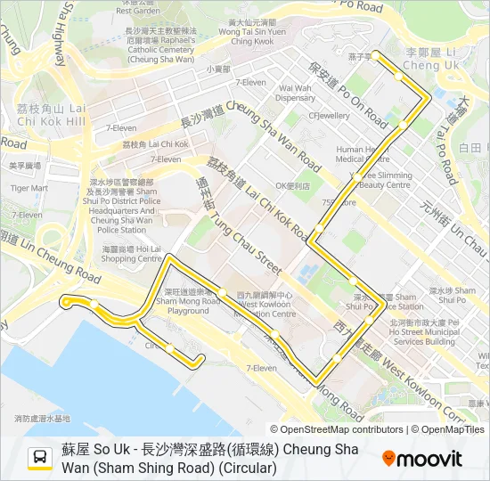 702S Bus Line Map