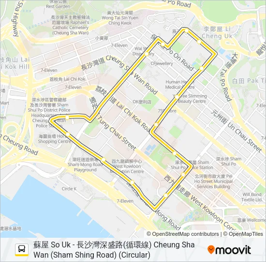 702S Bus Line Map