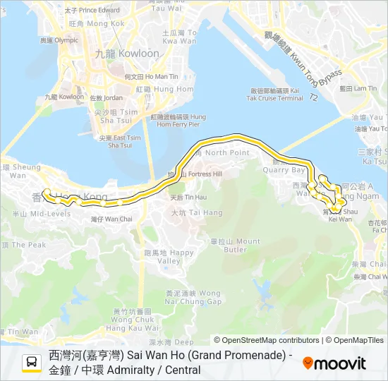 720A Bus Line Map