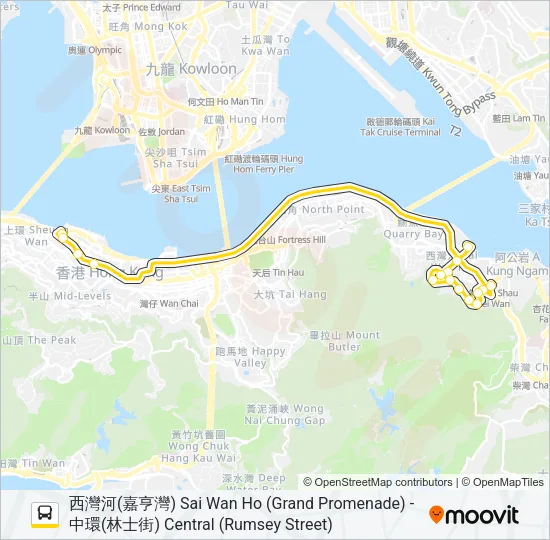 720X Bus Line Map