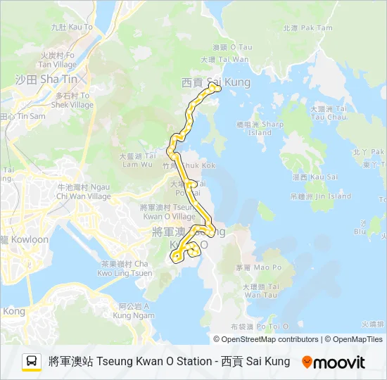 792M Bus Line Map
