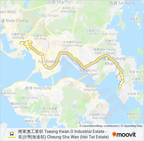 795P Bus Line Map