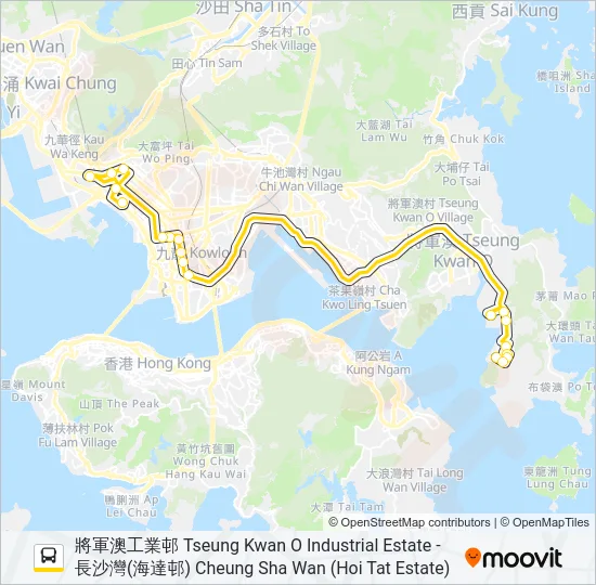 795P Bus Line Map
