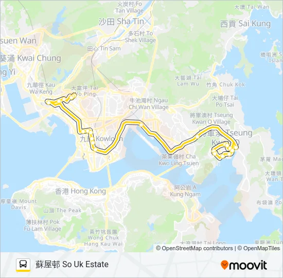 795X Bus Line Map