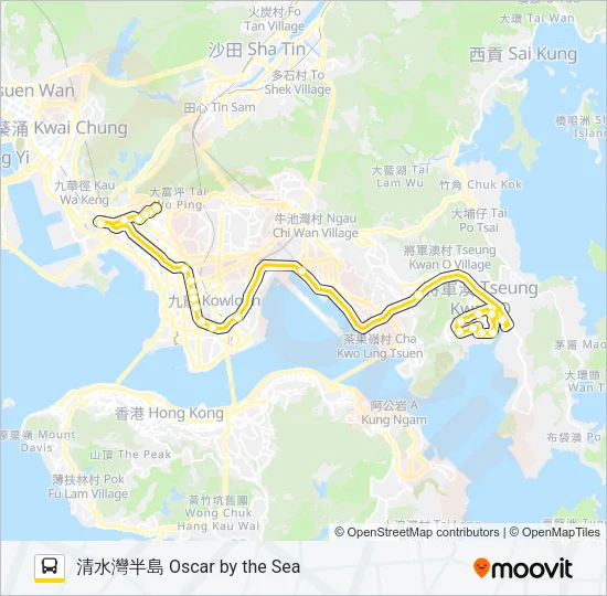 795X Bus Line Map