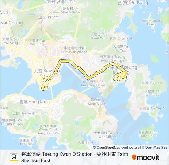 796P Bus Line Map
